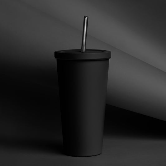 King'S Insulated tumbler with a straw